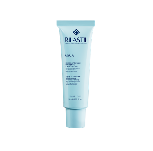 Rilastil Aqua Optimal Cream Nourishing and Restoring With Hyaluronic acid 50 ml