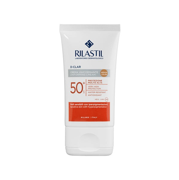 Rilastil D-Clar Uniforming Cream SPF 50+ Sensitive Skin With Hyperpigmentation 40 ml- Medium Color