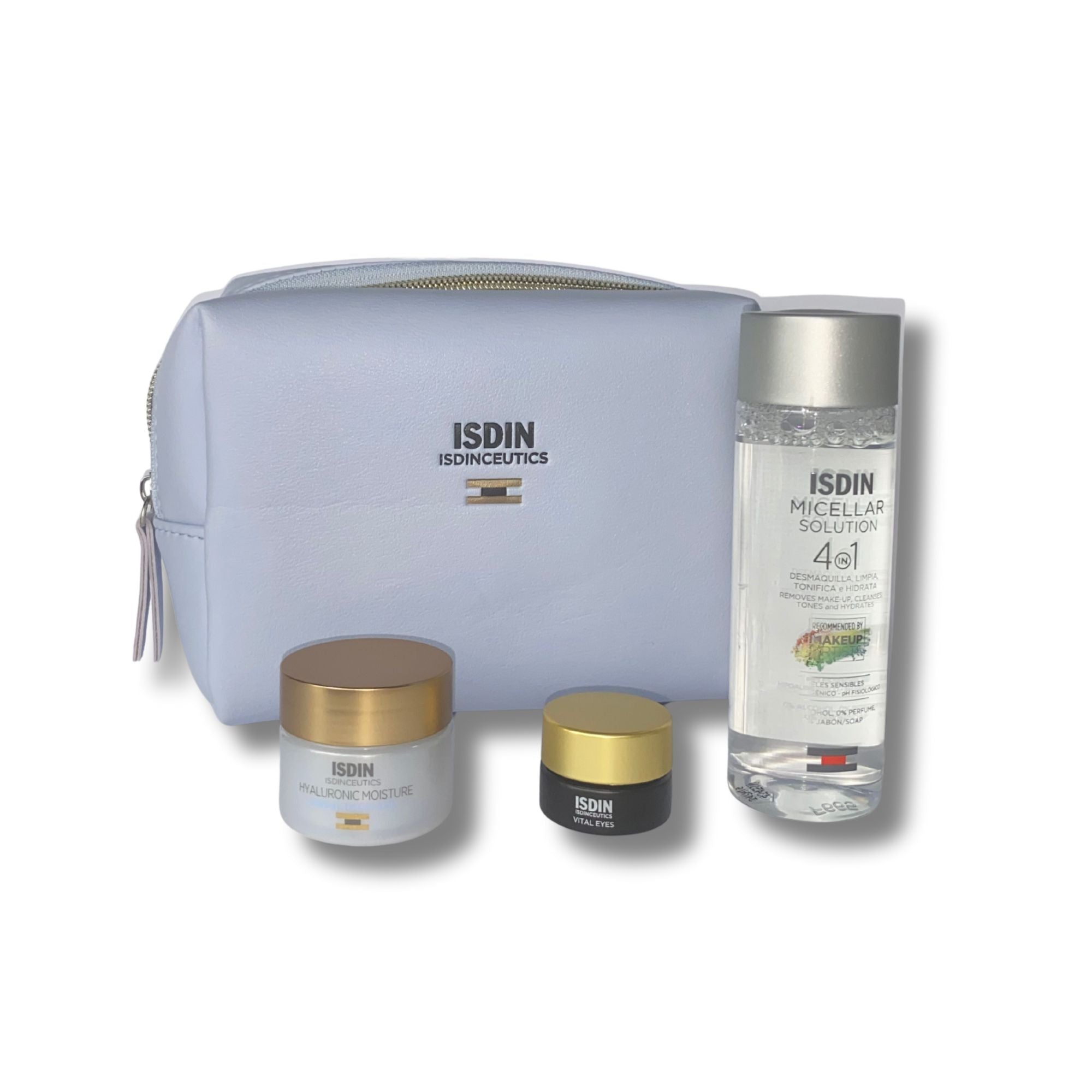 ISDIN Pouch of Micellar 100ml & Vital Eyes 4g & Hyaluronic Moisture 8g