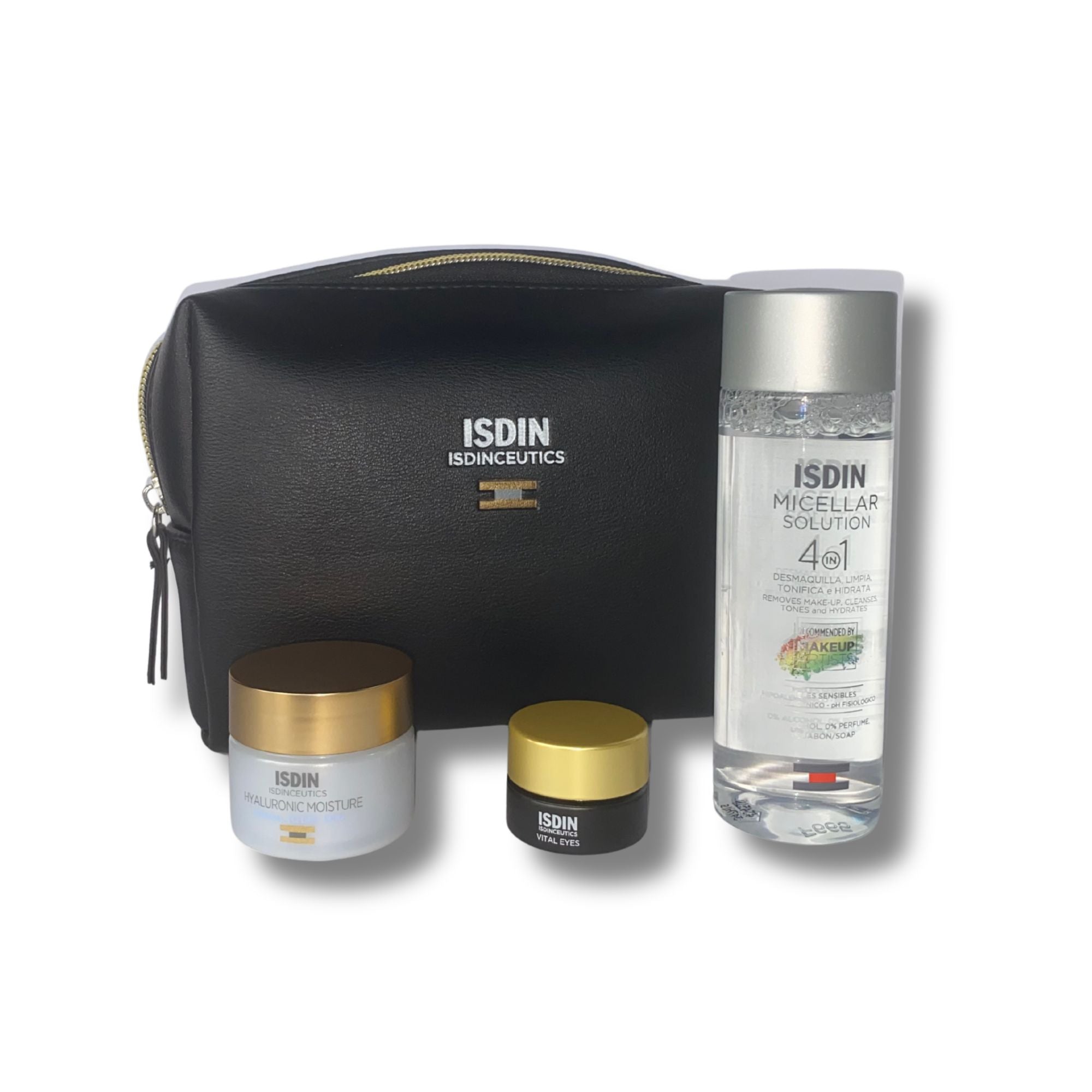 ISDIN Pouch of Micellar 100ml & Vital Eyes 4g & Hyaluronic Moisture 8g