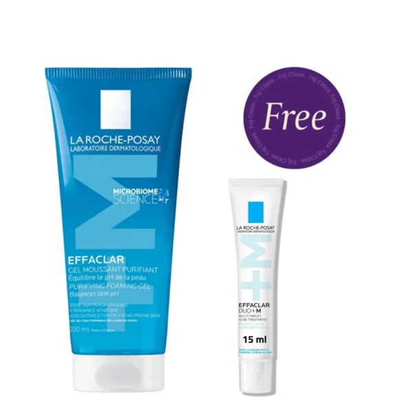 La Roche Posay Effaclar M Foaming Cleansing Gel 200ml + La Roche Posay Effaclar Dou+ M 15ml