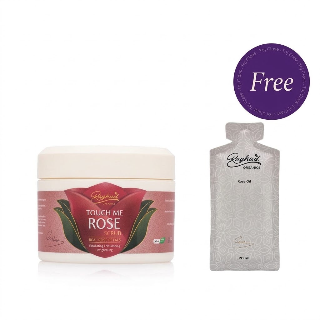 Raghad Organics Touch Me Rose Body Scrub 500 ml