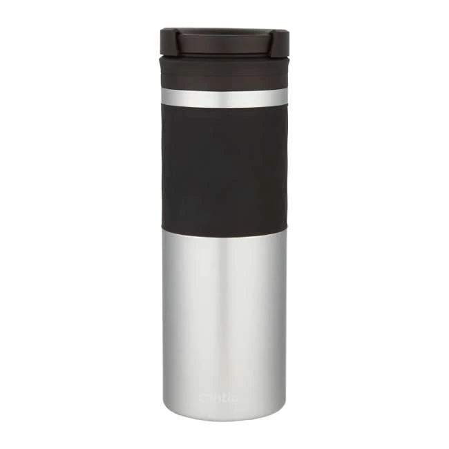 Contigo Twistseal Glaze Vacuum Insulated Stainless Steel Travel Mug 470 ML, Silver