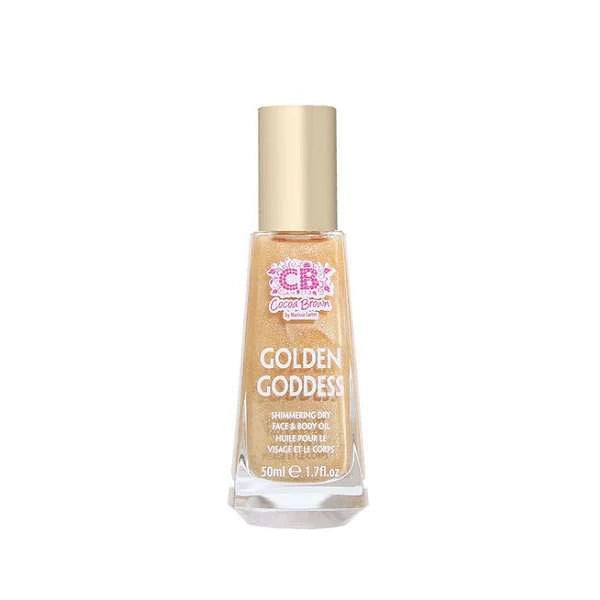Cocoa Brown Golden Goddess Shimmering Dry Face & Body Oil 50ml