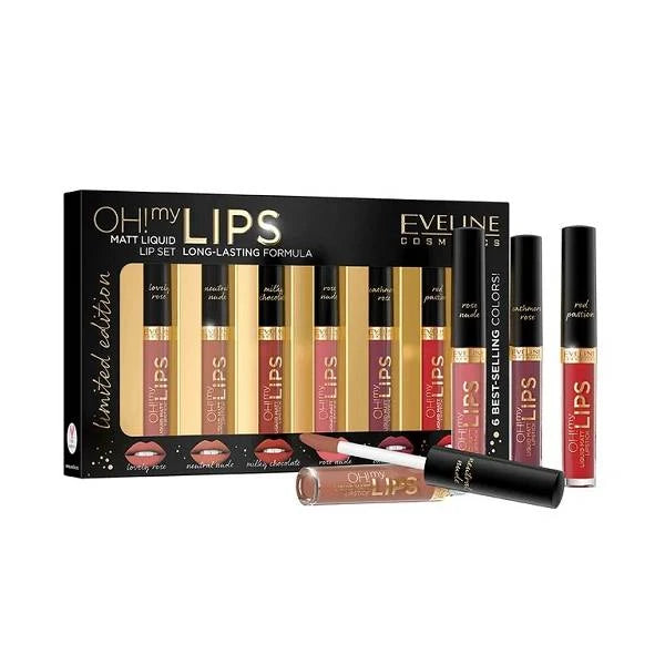 Eveline Oh! My Lips - Matt Liquid Lip Set - Mini Lipsticks