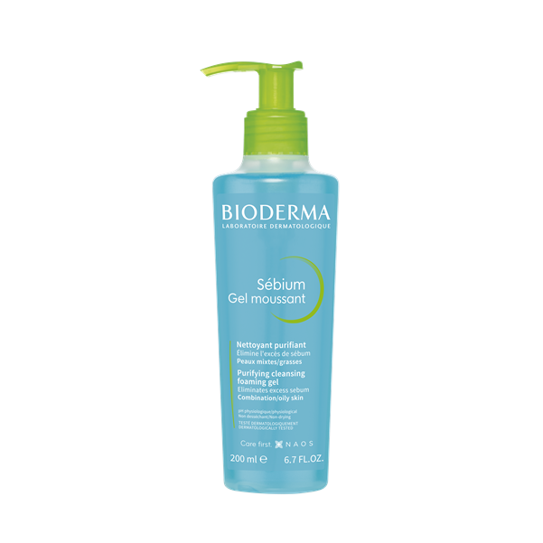 Bioderma Sebium Gel Moussant Purifying Cleansing Foaming Gel 200ml