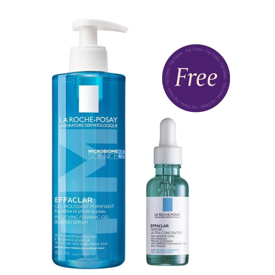 La Roche Posay Effaclar M Foaming Cleansing Gel 400ml + Free Effaclar Serum 30ml