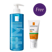 La Roche Posay Effaclar M Foaming Cleansing Gel 400ml + Free Anthelios Oil Control Sunscreen 50ml
