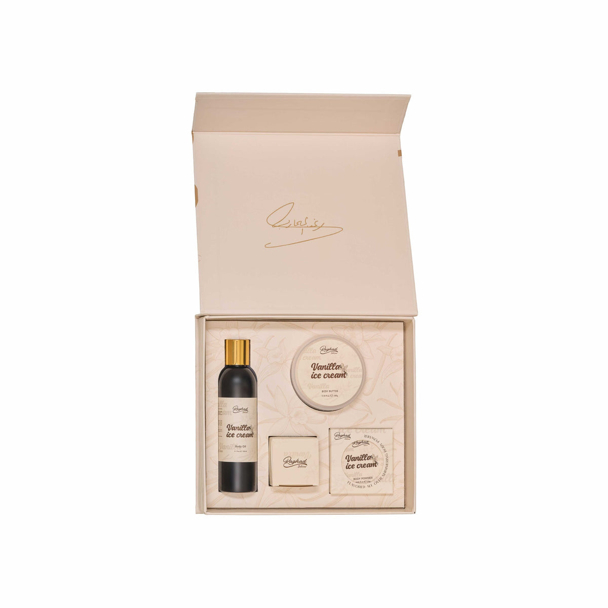 Raghad Organics Vanilla Ice Cream Package