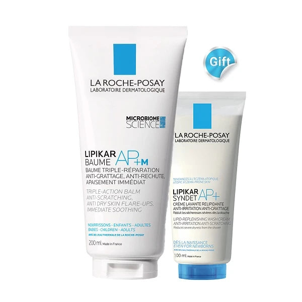 La Roche Posay Lipikar Balm Ap+ Microbiome 200ml + Lipikar Syndet Ap 100ml (gift)
