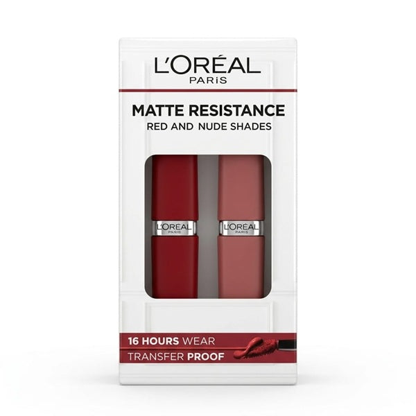 L'Oréal Paris Matte Resistance Red And Nude Shade SET