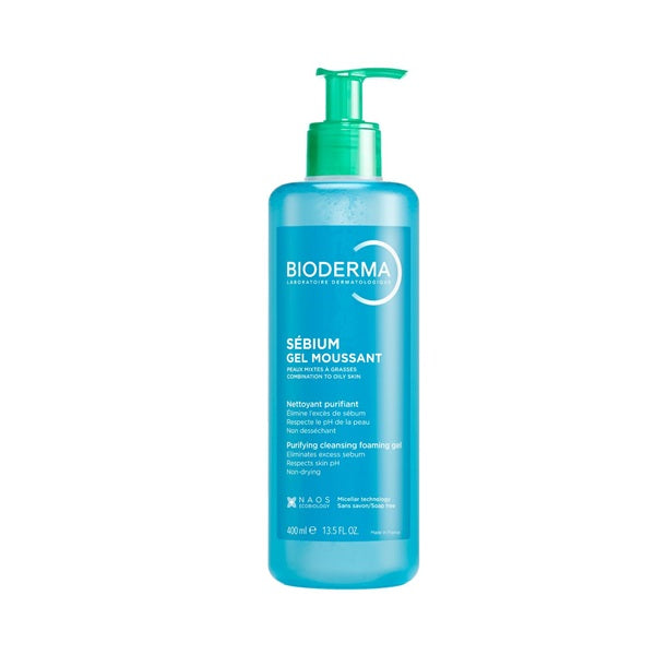 Bioderma Sebium Gel Moussant Purifying Cleansing Foaming Gel 400ml
