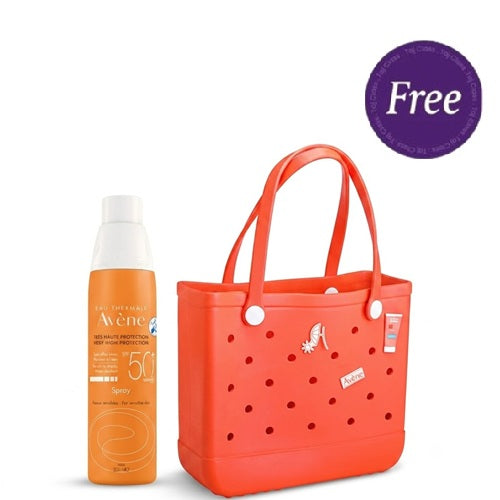Avene Water Resistant Spray SPF50  With Free Crocs Beach Bag