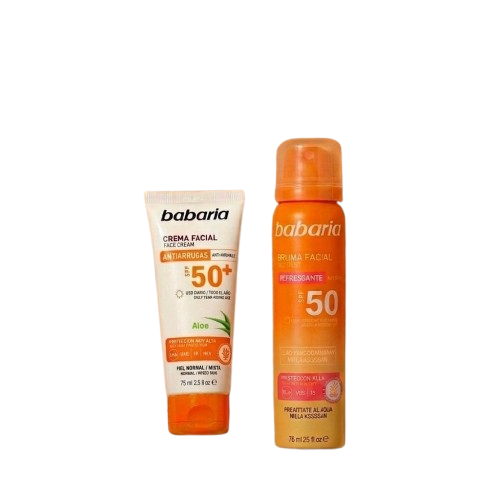 Babaria Sun Face Mist + Aloe Vera Anti-Wrinkle SPF 50+