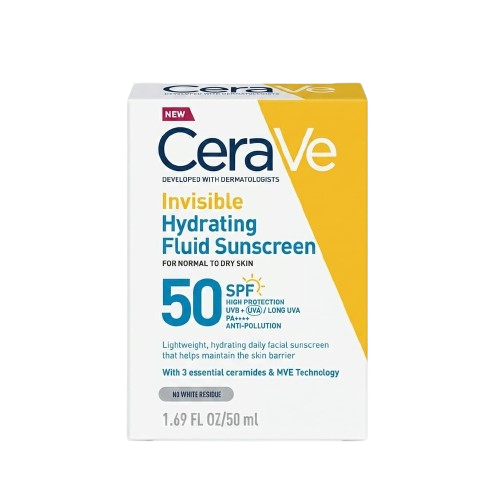 Cerave Invisible Hydrating Fluid Sunscreen SPF50 50ml