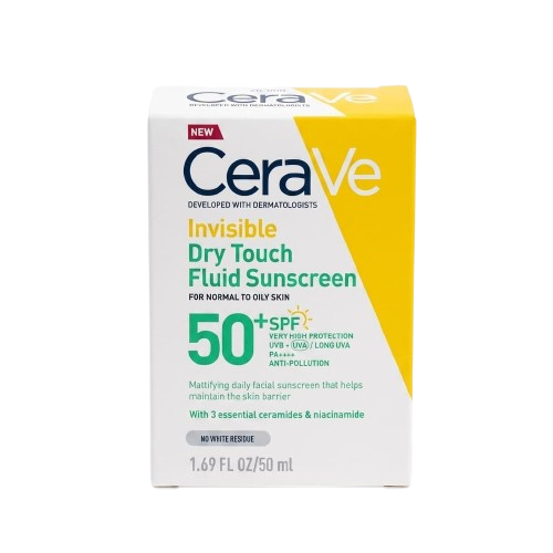 Cerave Invisible Dry Touch Fluid Sunscreen SPF50+ 50ml