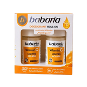 Babaria Deodorant Roll On Crystal Vitamin C Twin Pack