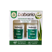 Babaria Deodorant Roll On Crystal Aloe Vera Twin Pack
