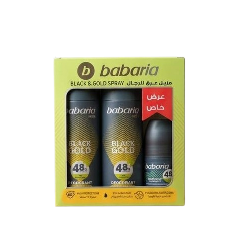 Babaria Fresh Cannabis Deodorant Spray For Men 200ml Double+ Deodorant Roll On For Men 50ml