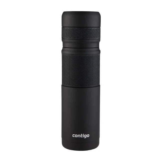 Contigo Thermal Bottles With 360 Interface - Vacuum Insulated Stainless Steel, 1200 ml, Matte Black