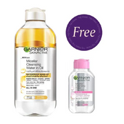 Garnier Micellar Oil-infused Cleansing Water 400ml + 100ml Free