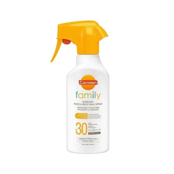 Carroten Family Suncare Face & Body Milk Spray 270ml - SPF30