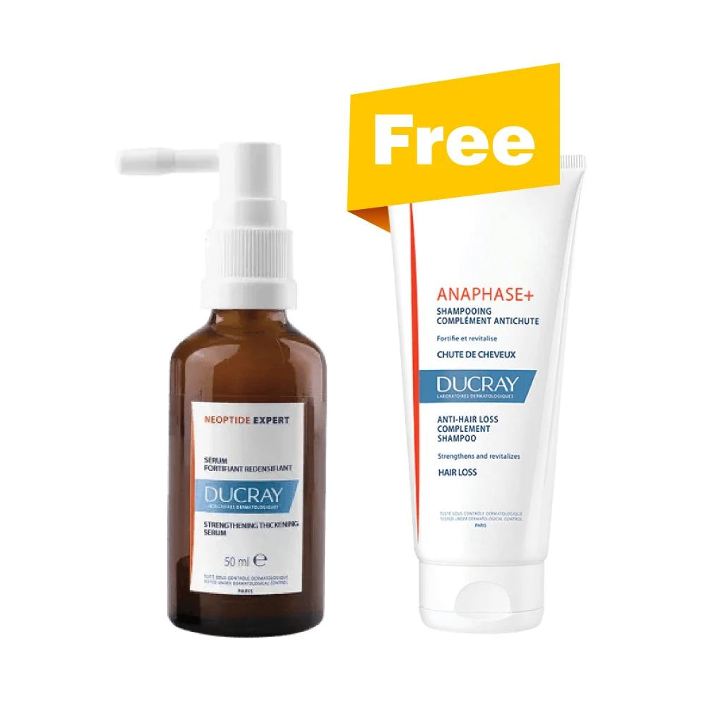 Ducray Neoptide Expert for Male and Female 2x50ml And Anaphase Shampoo+ Offer