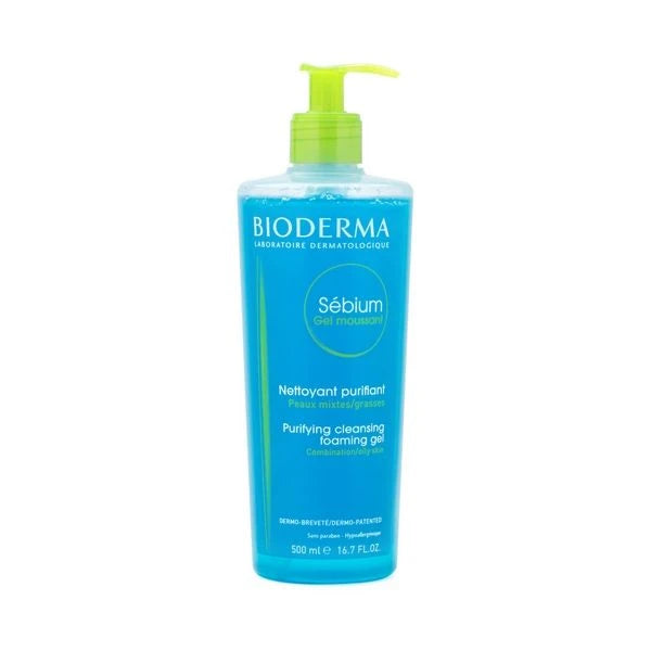 Bioderma Sebium Gel Moussant Purifying Cleansing Foaming Gel 500ml