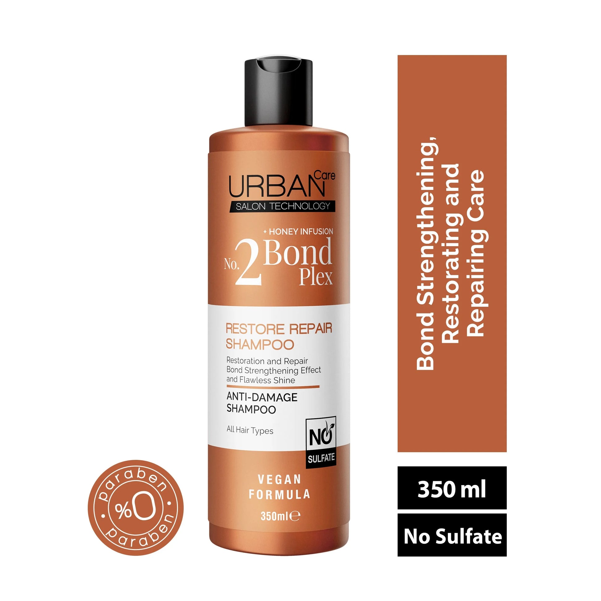 Urban Care No:2 Bond Plex Restore Repair Shampoo  350 Ml