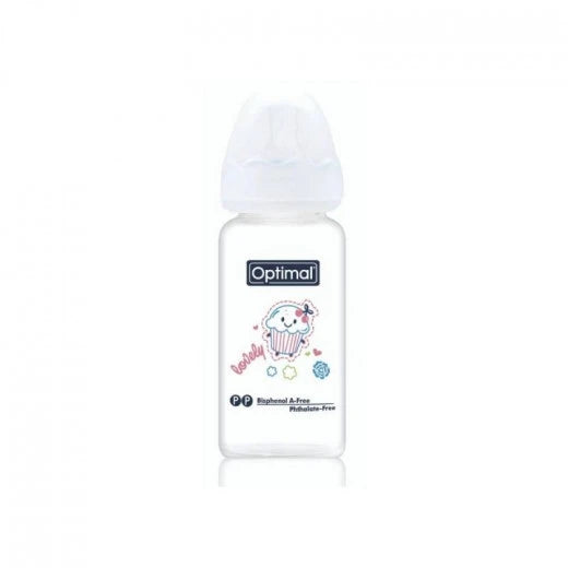 Optimal Glass Feeding Bottle Colored 160Ml Blue 'Pink 'White
