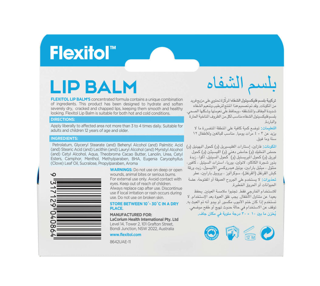 Flexitol Lip Balm Original Flavor 10g