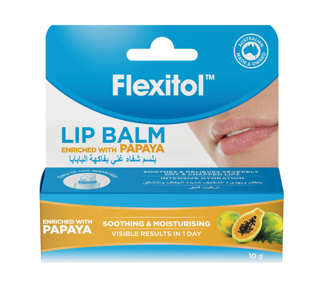 Flexitol Lip Balm Papaya 10g