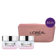 L'Oréal Paris Glycolic Bright Day & Night Cream 20% Discount + Toiletry Bag Gift