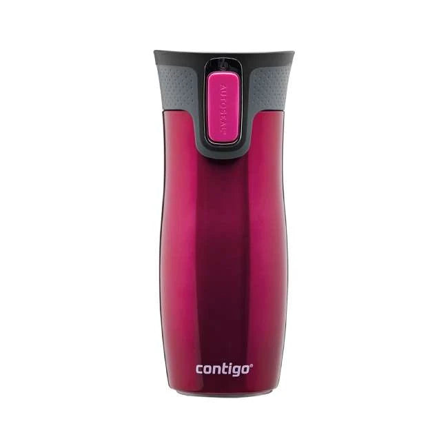 Contigo Autoseal West Loop Vacuum Insulated Stainless Steel Travel Mug 470 ml, Raspberry