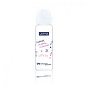 Optimal Glass Feeding Bottle 240Ml Colored Blue 'Pink 'White
