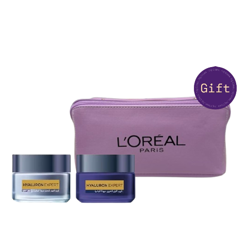 L'Oréal Paris Hyaluron Expert Day & Night Cream 20% Discount + Toilety Bag Gift