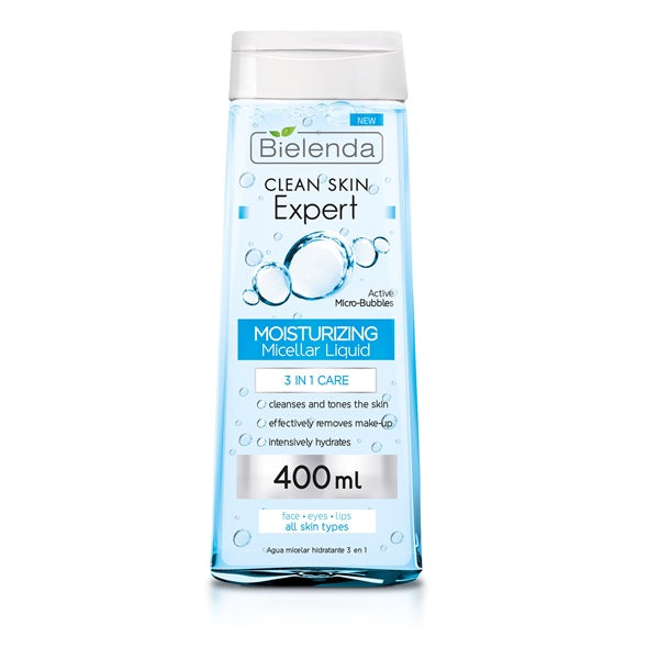 Bielenda Clen Skin Expert 3 in 1 Moisturizing Micellar Water, 400 ml
