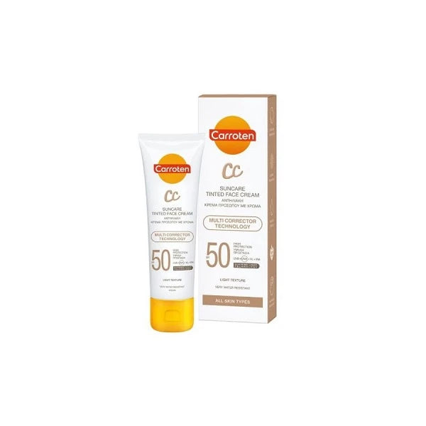 Carroten CC Suncare Tinted Face Cream 50ml - SPF50