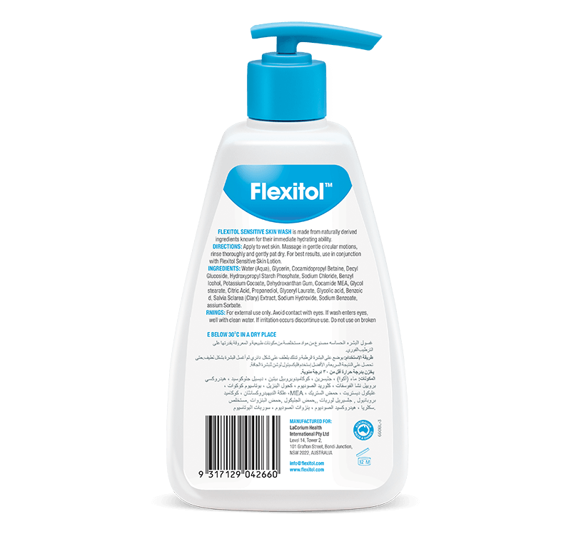 Flexitol Sensitive Skin Wash 250ml