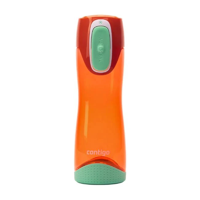 Contigo Autoseal Swish Water Bottle, 500 ml, Pink Peach