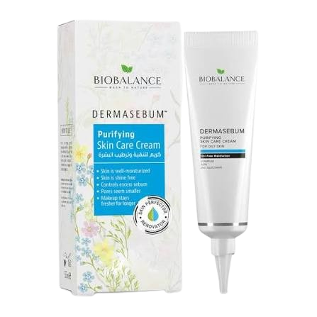 Bio Balance Derma Sebum Purifying Skin Care Cream 55ml + Hello Clean Brightening Cleansing  100ml Free