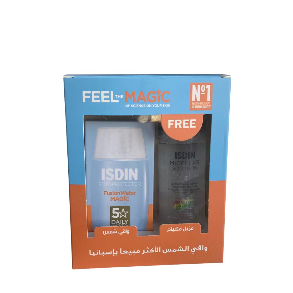 Isdin Fusion Water Spf50+ 50ml & Free Micellar Water 100ml Offer