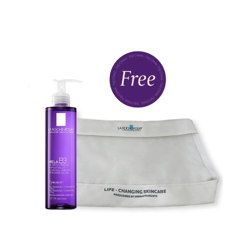 La Roche Posay Mela B3 Gel Cleanser 200ml + Free Bag