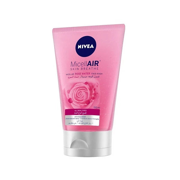 Nivea Micellar Rose Water Face Wash For All Skin Types 150ml