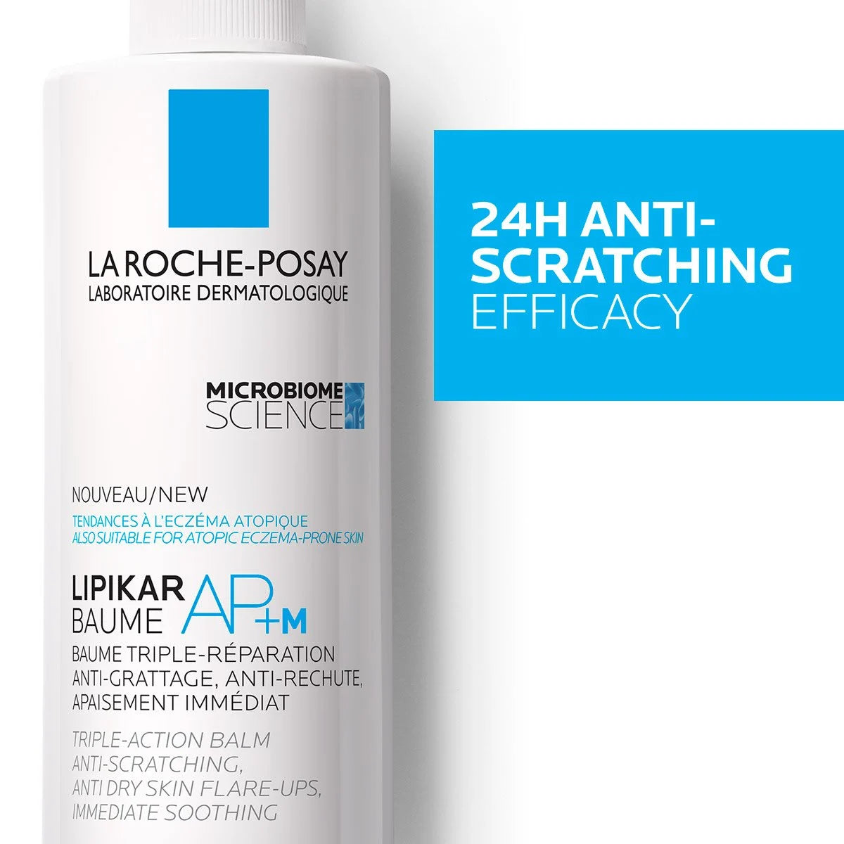 La Roche Posay Lipikar Baume Ap+M Moisturizing for Dry and Eczema-Prone Skin 400ml + Lipikar Syndet Ap 100ml (gift)