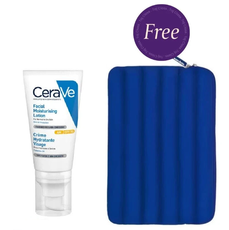 CeraVe AM Facial Moisturizer SPF30 52ml + Free Laptop Sleve