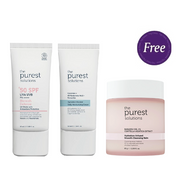 Blemish Defense Spf50+ 50ml - Uv Sheild With Antioxidant Protection - The Purest Solutions & Hydration Booster Daily Moisturizing Cream 50ml Hydration Booster Daily Moisturizing Cream 50ml + Cleansing Balm 85g Free