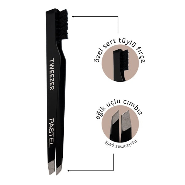 Pastel Single Tweezer Wıth Brush 09