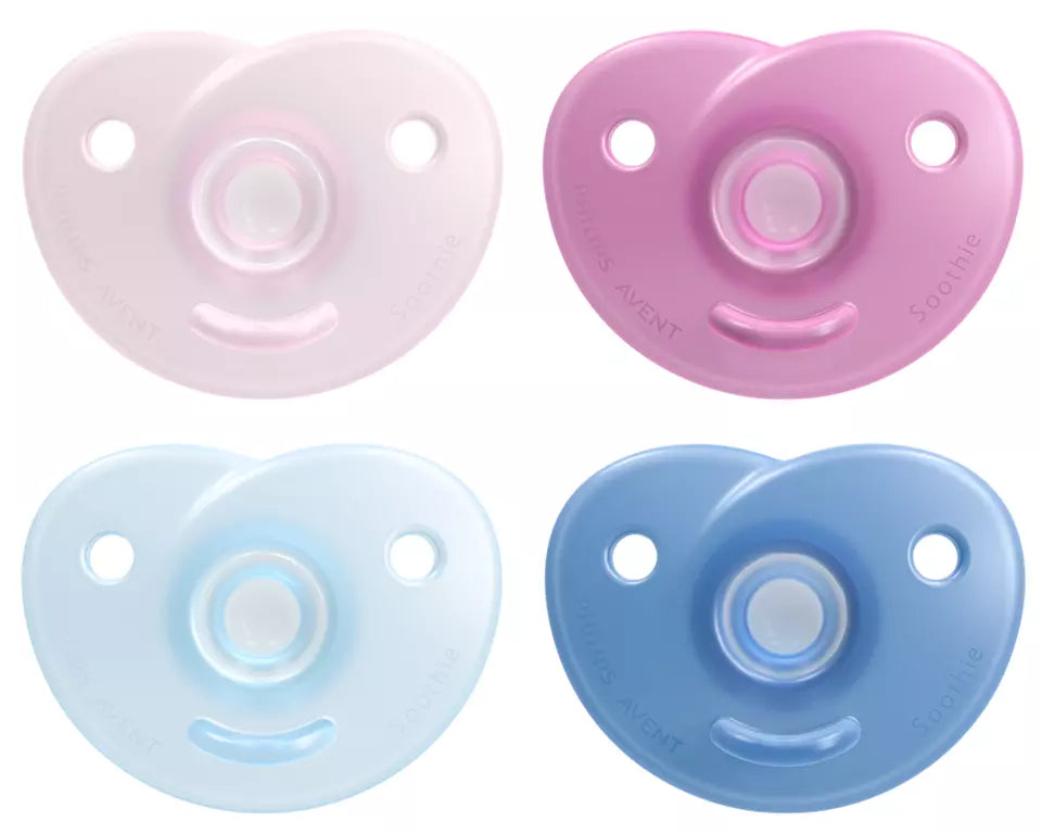 Philips Avent Soothie Pacifier 0-6m Curved - 2 Pieces