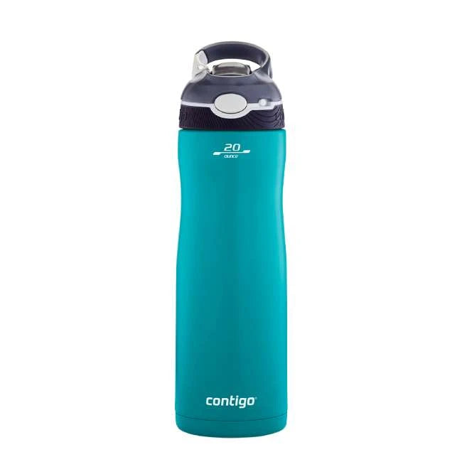 Contigo Autospout Ashland Chill - Vacuum Insulated Stainless Steel Water Bottle 590 ml, Scuba